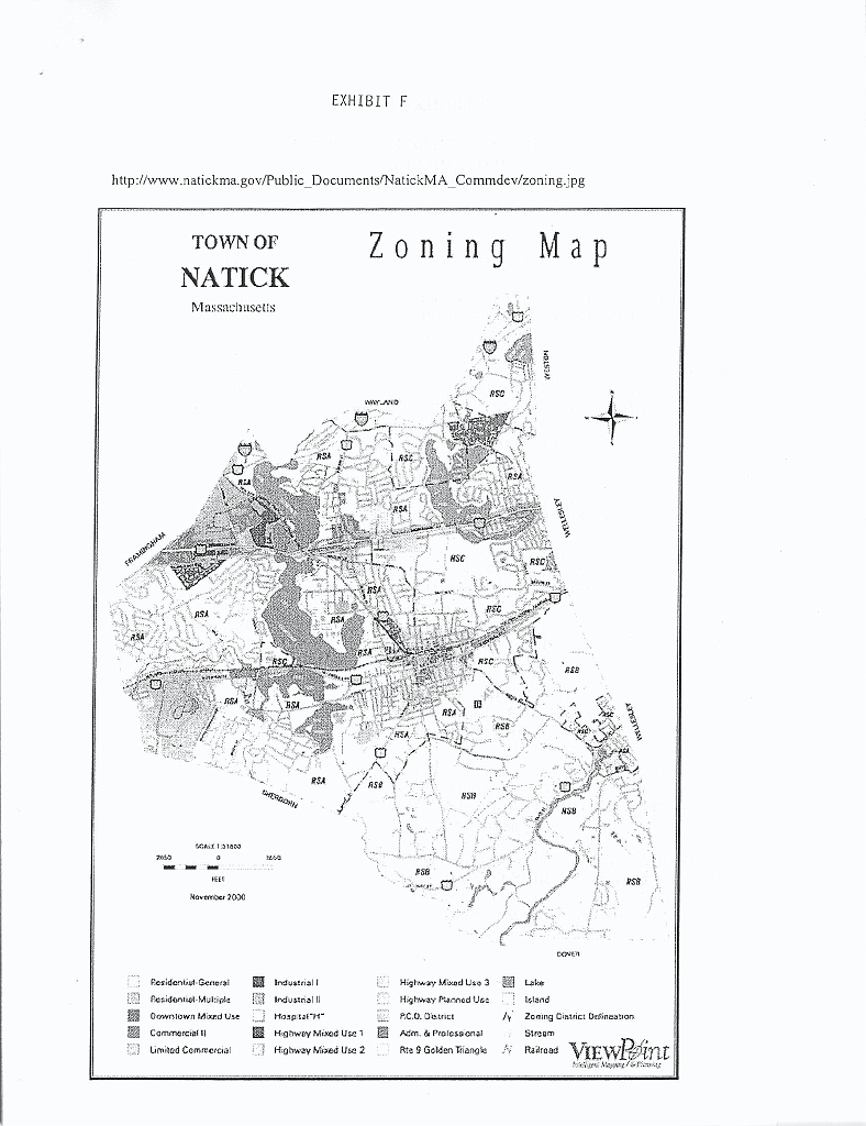 BSCHelipadApp2007_13ExhibF Exhibit F - Natick Zoning Map