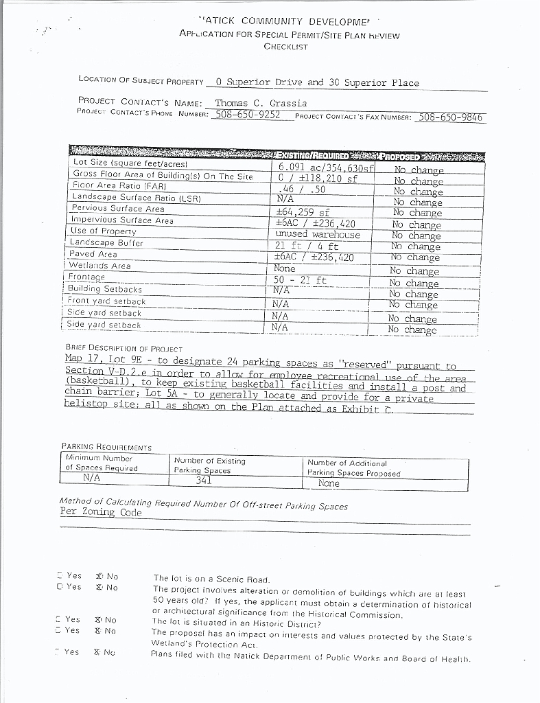 BSCHelipadApp2007_16CkLst2 Exhibit H - Original Application (October 9, 1999)