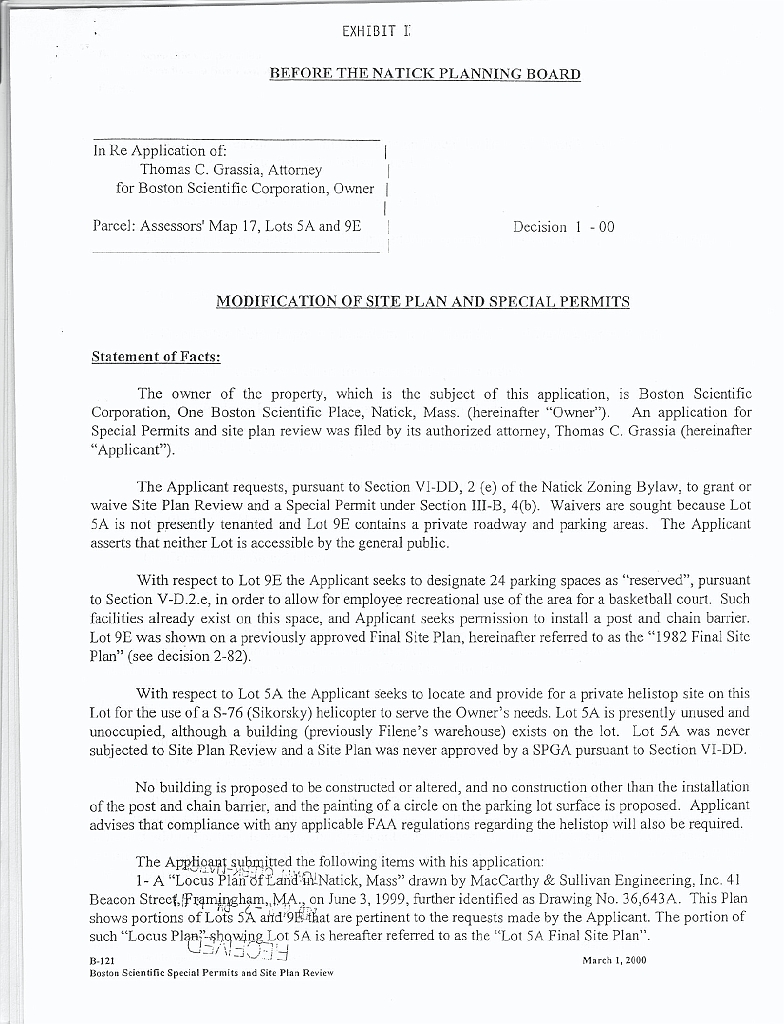 BSCHelipadApp2007_18ExhibI1 Exhibit I - Decision dated March 24, 2000
