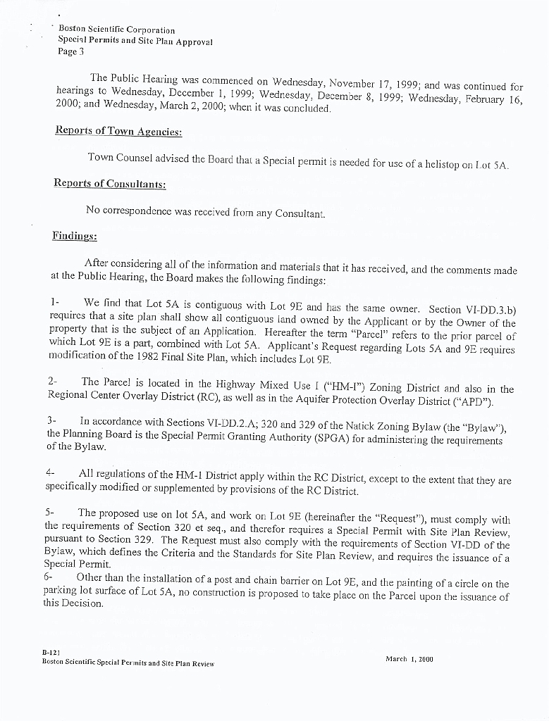 BSCHelipadApp2007_20ExhibI3 Exhibit I - Decision dated March 24, 2000