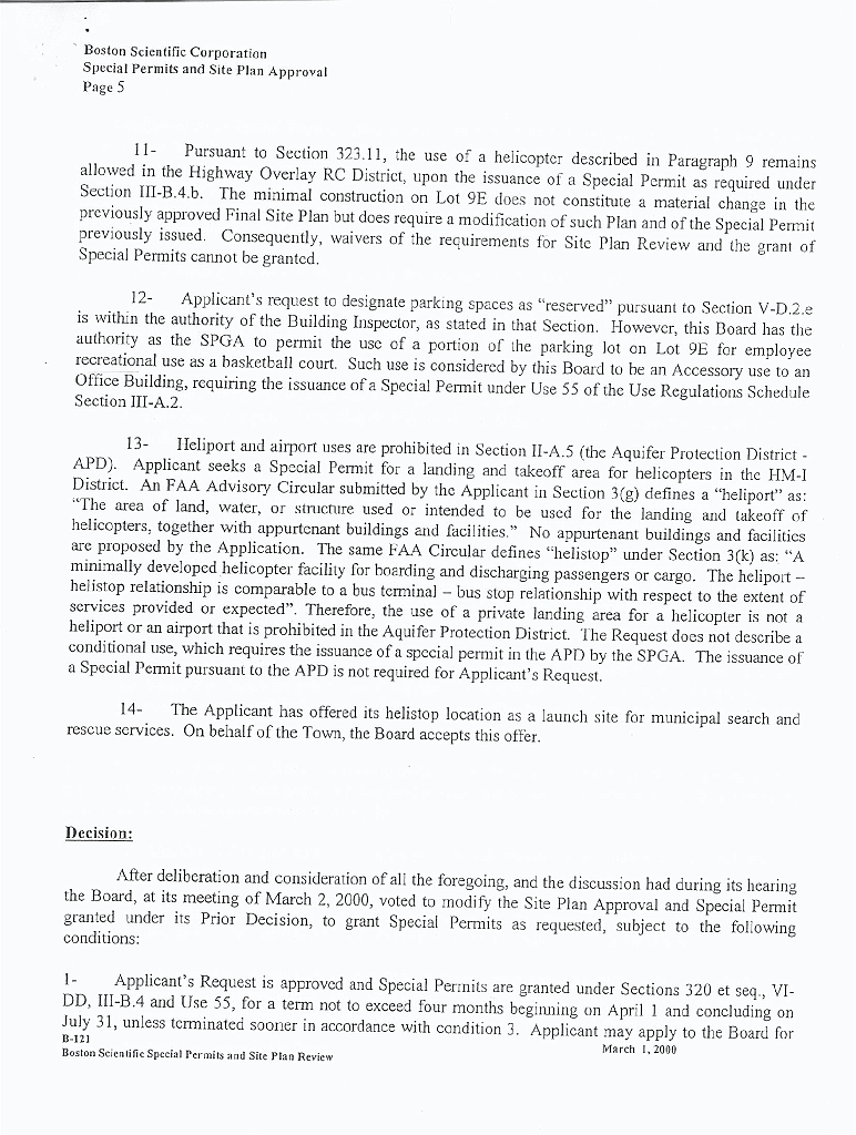 BSCHelipadApp2007_22ExhibI5 Exhibit I - Decision dated March 24, 2000