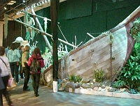 070323FlowerShow653 As in any good aquarium, a sunken vessel is de rigor.