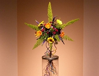 070323FlowerShow731 And completing this circuit, some unusually wiry roots.