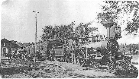 Saxonville RR
              Station, 1880